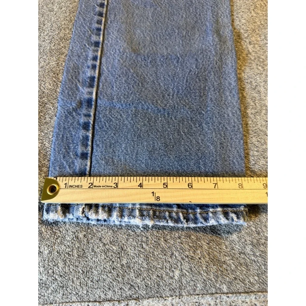 Levis 505 Jeans Adult Mens 34x32 Blue Denim Regular Fit Straight Leg